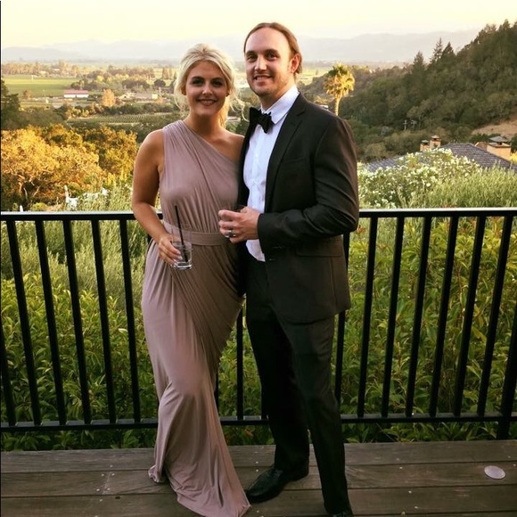 Pia Gladys Perey Ingrid Bridesmaid Dress in Latte - Picture 3 of 4